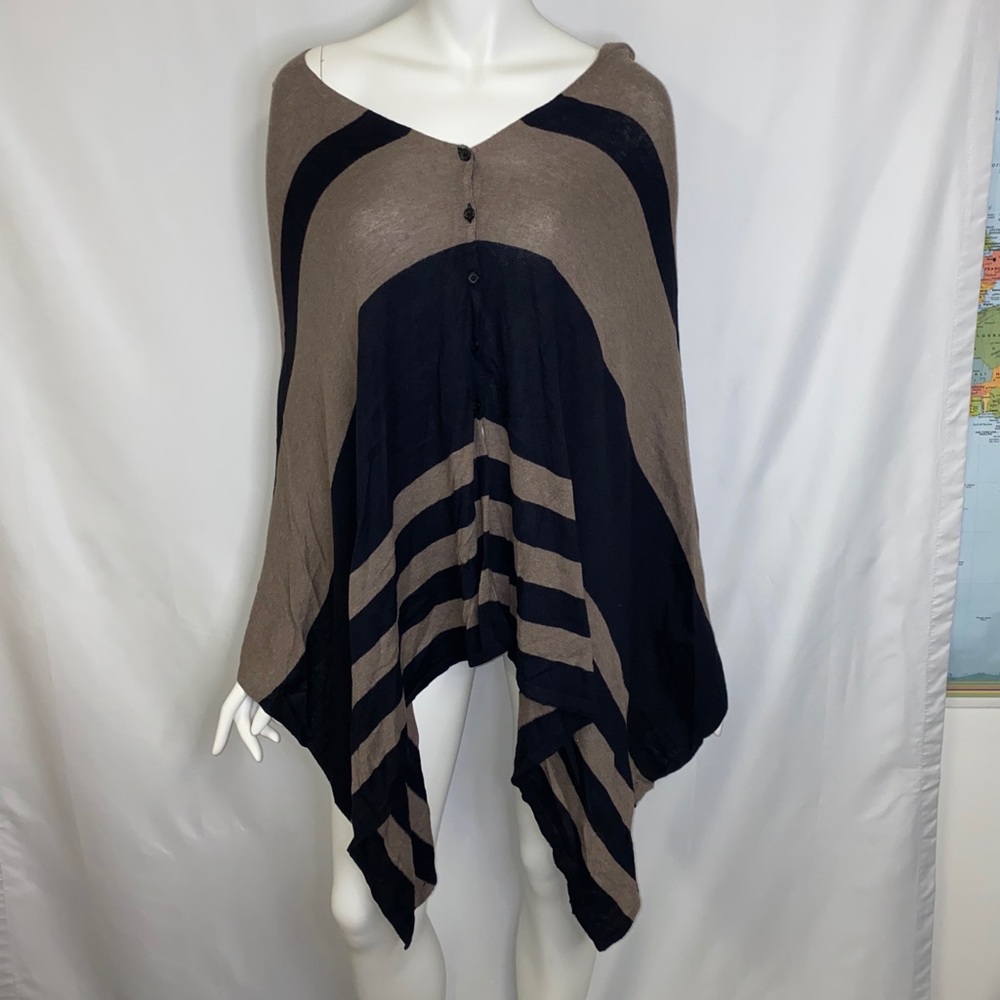 Brown and black striped cape